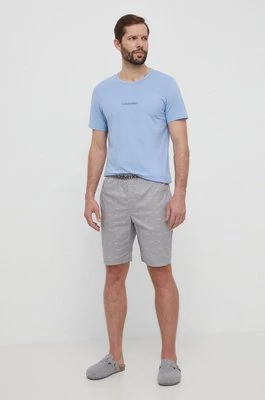 Calvin Klein Underwear piżama męska kolor szary wzorzysta
