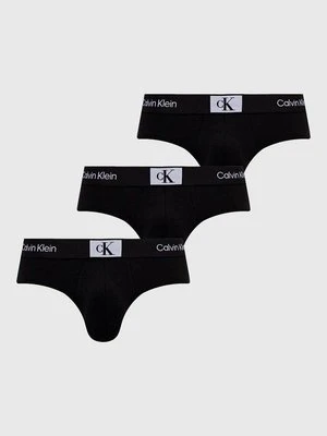 Calvin Klein Underwear slipy 3-pack męskie kolor czarny