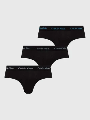 Calvin Klein Underwear slipy męskie bawełniane z elastanem 3-pack czarny