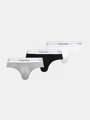 Calvin Klein Underwear slipy męskie bawełniane z elastanem 3-pack szary