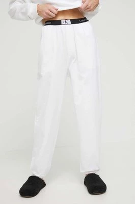 Calvin Klein Underwear spodnie bawełniane lounge kolor biały melanżowe