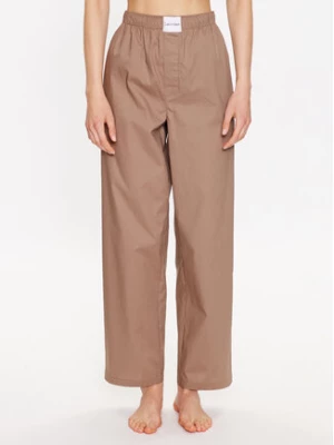 Calvin Klein Underwear Spodnie piżamowe 000QS6893E Beżowy Regular Fit
