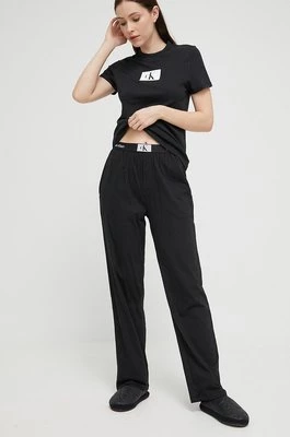 Calvin Klein Underwear spodnie piżamowe bawełniane kolor czarny bawełniana
