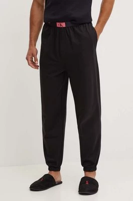 Calvin Klein Underwear spodnie piżamowe bawełniane kolor czarny gładka 000NM2393E