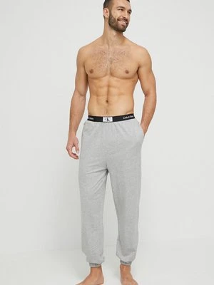 Calvin Klein Underwear spodnie piżamowe bawełniane kolor szary gładka