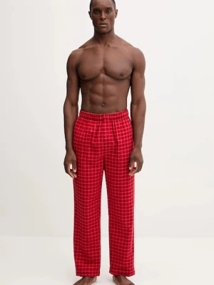 Calvin Klein Underwear spodnie piżamowe bawełniane męska kolor czerwony wzorzysta LV00NM2923