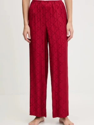 Calvin Klein Underwear spodnie piżamowe damska kolor bordowy LV00QS7536