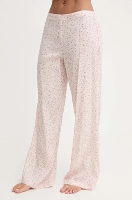 Calvin Klein Underwear spodnie piżamowe damskie kolor beżowy
