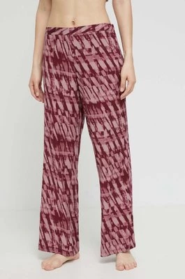 Calvin Klein Underwear spodnie piżamowe damskie kolor fioletowy