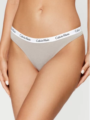 Calvin Klein Underwear Stringi 0000D1617E Szary