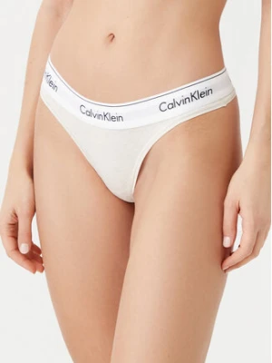 Calvin Klein Underwear Stringi 0000F3786E Beżowy