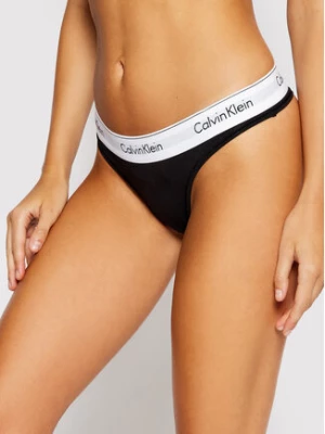 Calvin Klein Underwear Stringi 0000F3786E Czarny