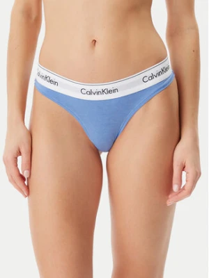 Calvin Klein Underwear Stringi 0000F3786E Niebieski