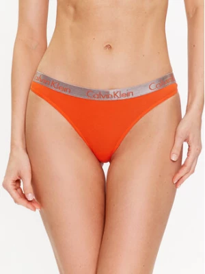 Calvin Klein Underwear Stringi 000QD3539E Pomarańczowy