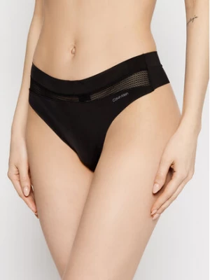 Calvin Klein Underwear Stringi 000QF6047E Czarny