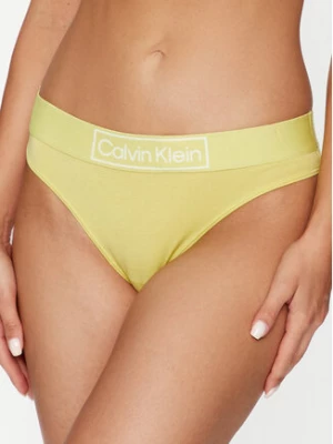 Calvin Klein Underwear Stringi 000QF6774E Żółty