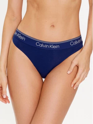 Calvin Klein Underwear Stringi 000QF7188E Granatowy