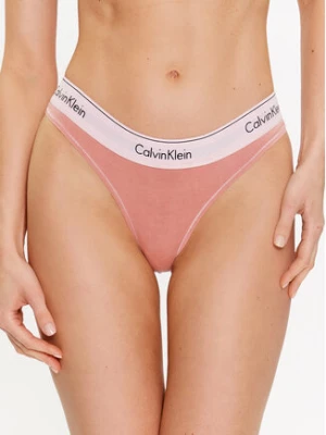 Calvin Klein Underwear Stringi 000QF7208E Różowy