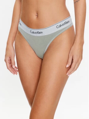 Calvin Klein Underwear Stringi 000QF7208E Zielony