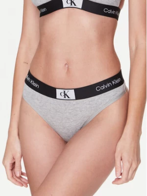 Calvin Klein Underwear Stringi 000QF7221E Szary