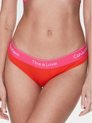 Calvin Klein Underwear Stringi 000QF7283E Pomarańczowy