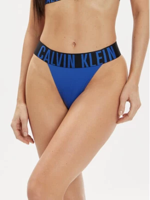Calvin Klein Underwear Stringi 000QF7638E Granatowy