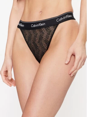 Calvin Klein Underwear Stringi 000QF7714E Czarny