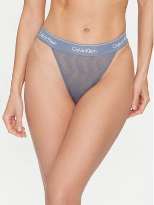 Calvin Klein Underwear Stringi 000QF7714E Niebieski