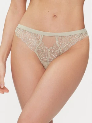 Calvin Klein Underwear Stringi 000QF7759E Zielony