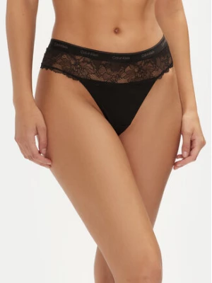 Calvin Klein Underwear Stringi 000QF7980E Czarny