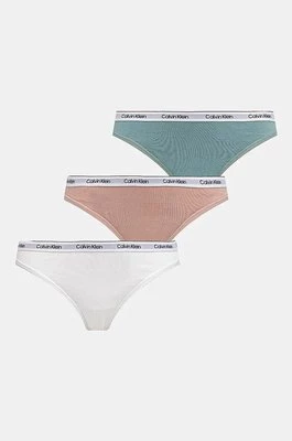 Calvin Klein Underwear stringi 3-pack kolor biały 000QD5209E