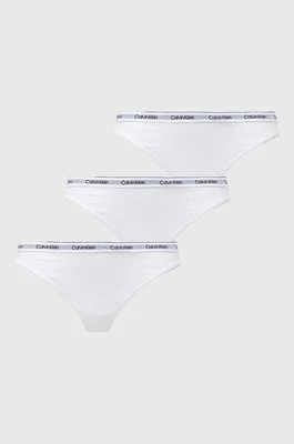 Calvin Klein Underwear stringi 3-pack kolor biały 000QD5209E