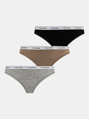 Calvin Klein Underwear stringi 3-pack kolor czarny 000QD5209E