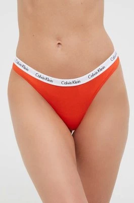 Calvin Klein Underwear stringi 5-pack kolor pomarańczowyCHEAPER