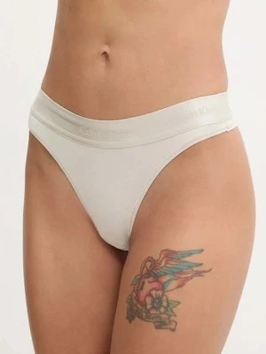 Calvin Klein Underwear stringi kolor beżowy 000QF7997E