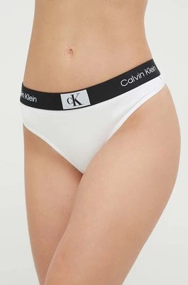 Calvin Klein Underwear stringi kolor biały