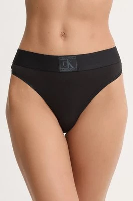 Calvin Klein Underwear stringi kolor czarny 000QF7967E