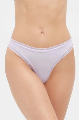 Calvin Klein Underwear stringi kolor fioletowy