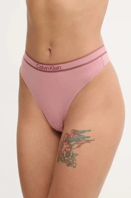 Calvin Klein Underwear stringi kolor różowy 000QF7954E