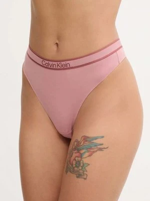 Calvin Klein Underwear stringi kolor różowy 000QF7954E