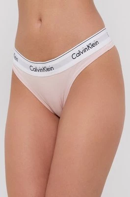 Calvin Klein Underwear Stringi kolor różowy