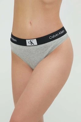 Calvin Klein Underwear stringi kolor szary