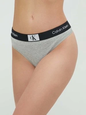 Calvin Klein Underwear stringi kolor szary