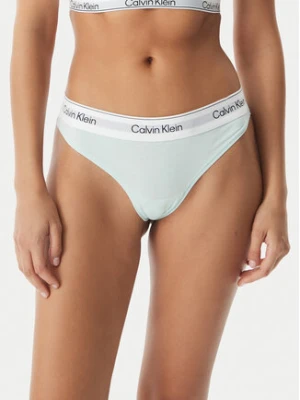 Calvin Klein Underwear Stringi LV00QF8518 Zielony jasny