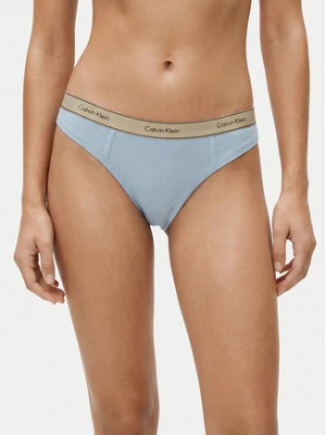 Calvin Klein Underwear Stringi LV00QF8771 Niebieski