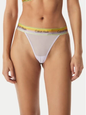 Calvin Klein Underwear Stringi LV00QF8856 Fioletowy jasny
