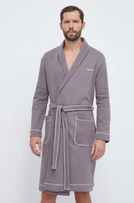 Calvin Klein Underwear szlafrok bawełniany kolor szary