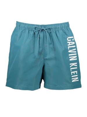 CALVIN KLEIN UNDERWEAR Szorty kąpielowe w kolorze turkusowym rozmiar: L