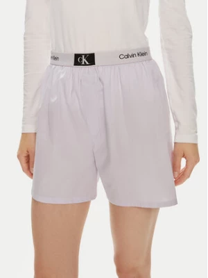 Calvin Klein Underwear Szorty piżamowe 000QS6972E Fioletowy Relaxed Fit