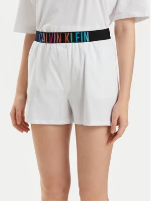 Calvin Klein Underwear Szorty piżamowe 000QS7194E Biały Relaxed Fit